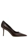 Jimmy Choo Cass 75 Panelled Leather Pumps In Brown