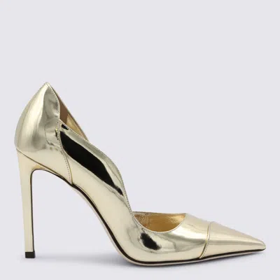 Jimmy Choo Brigitte 100 Pumps In Gold