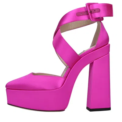 Jimmy Choo With Heel Fuchsia In Pink