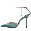 Jimmy Choo With Heel Green In Verde Blu E Verdi