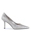 Jimmy Choo Silver Leather Pumps In Macaron