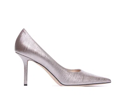 Jimmy Choo 85mm Love Pumps In Silver