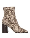 Jimmy Choo Woman Ankle Boots Beige Size 11 Soft Leather In Beige