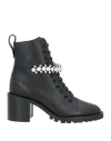Jimmy Choo Woman Ankle Boots Black Size 5 Leather In Black