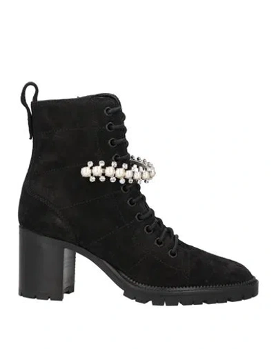 Jimmy Choo Woman Ankle Boots Black Size 6 Leather