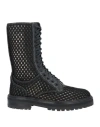Jimmy Choo Cora Tall Woven Rope Boot In Black