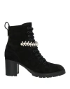 Jimmy Choo Woman Ankle Boots Black Size 7 Calfskin In Black