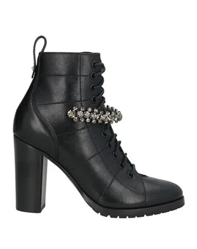 Jimmy Choo Woman Ankle Boots Black Size 7 Leather