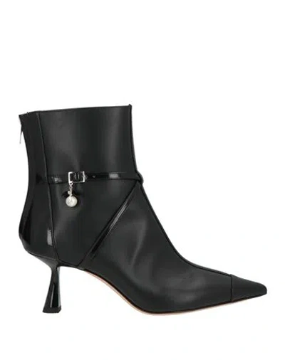 Jimmy Choo Woman Ankle Boots Black Size 7 Leather