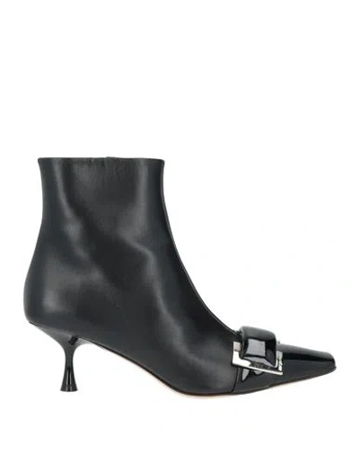 Jimmy Choo Woman Ankle Boots Black Size 7 Leather