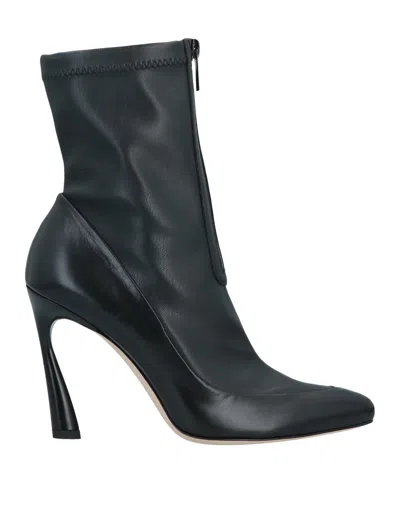 Jimmy Choo Ankle Boots Leather In Black