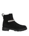 Jimmy Choo Woman Ankle Boots Black Size 8 Calfskin In Black
