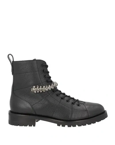 Jimmy Choo Woman Ankle Boots Black Size 8 Leather