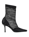 Jimmy Choo Woman Ankle Boots Black Size 8 Textile Fibers In Black