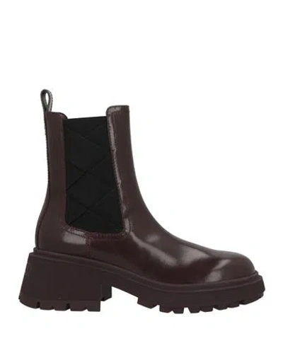 Jimmy Choo Woman Ankle Boots Burgundy Size 7.5 Leather