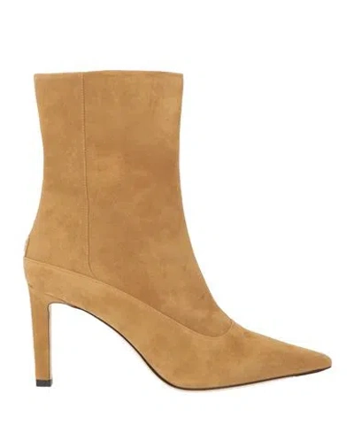 Jimmy Choo Woman Ankle Boots Camel Size 8 Leather In Brown
