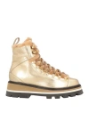 Jimmy Choo Woman Ankle Boots Gold Size 7.5 Leather In Gold
