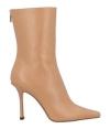 Jimmy Choo Agathe 100mm Pointed-toe Boots In Beige