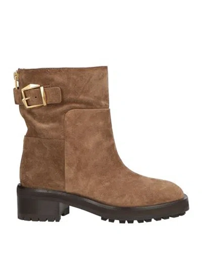 Jimmy Choo Woman Ankle Boots Sand Size 7 Leather