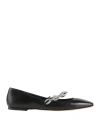 Jimmy Choo Woman Ballet Flats Black Size 6 Leather