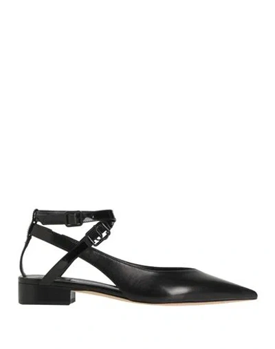 Jimmy Choo Woman Ballet Flats Black Size 6 Leather