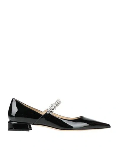 Jimmy Choo Woman Ballet Flats Black Size 9 Leather