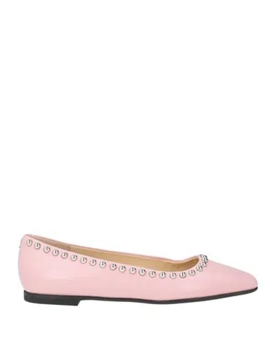 Jimmy Choo Woman Ballet Flats Pink Size 8 Leather