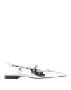 Jimmy Choo Didi Ballerina Flats In Silver