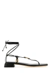 Jimmy Choo Black Onyxia Heels In Black