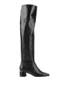 Jimmy Choo Loren 45 Calfskin Over-the-knee Boots In Black