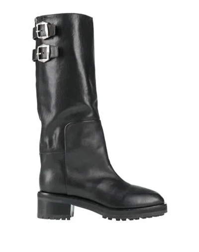 JIMMY CHOO JIMMY CHOO WOMAN BOOT BLACK SIZE 6 CALFSKIN