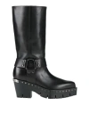 Jimmy Choo Woman Boot Black Size 7 Leather In Black