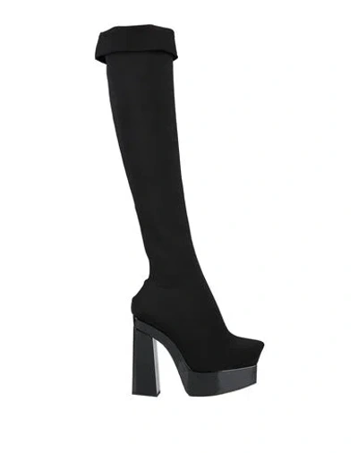 Jimmy Choo Woman Boot Black Size 10 Textile Fibers