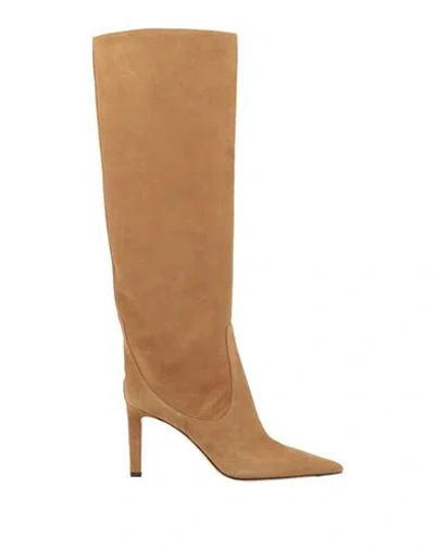Jimmy Choo Woman Boot Camel Size 7.5 Leather In Brown
