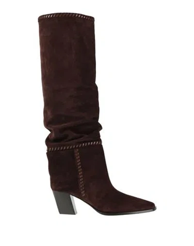 Jimmy Choo Woman Boot Chocolate Brown Size 7 Cowhide