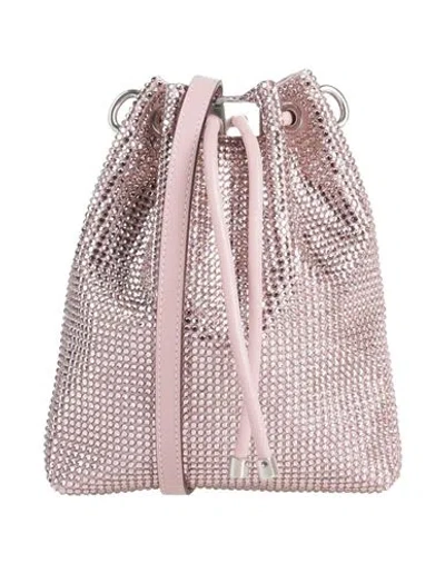 Jimmy Choo Woman Cross-body Bag Light Pink Size - Textile Fibers, Leather