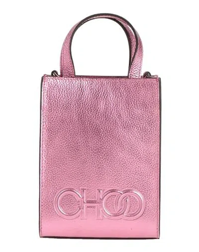Jimmy Choo Woman Handbag Fuchsia Size - Leather In Pink