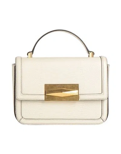 Jimmy Choo Woman Handbag Ivory Size - Calfskin In White