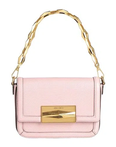 Jimmy Choo Woman Handbag Light Pink Size - Leather
