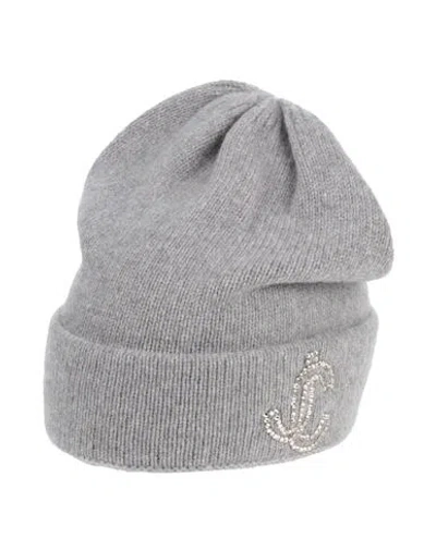Jimmy Choo Woman Hat Grey Size Onesize Cashmere