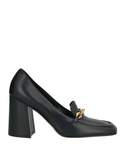 Jimmy Choo Woman Loafers Black Size 7.5 Calfskin