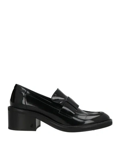 Jimmy Choo Woman Loafers Black Size 8.5 Leather