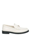 Jimmy Choo Woman Loafers White Size 11 Leather