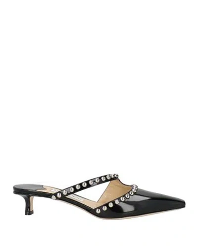 Jimmy Choo Woman Mules & Clogs Black Size 8 Leather