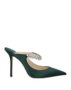 Jimmy Choo Bing 100mm Crystal-embellished Pumps In Green