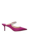 Jimmy Choo Bing 65 Slip-on Mules In Magenta