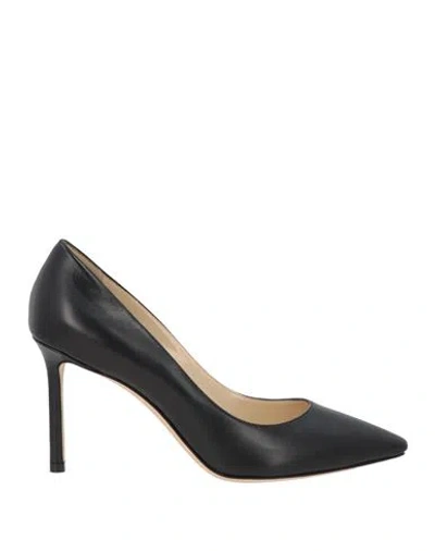 Jimmy Choo Woman Pumps Black Size 5 Soft Leather In Multi