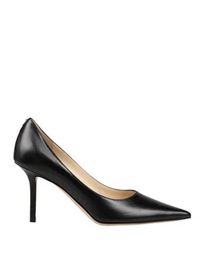 Jimmy Choo Love 85 Black Patent Leather Pumps In Brown