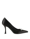 Jimmy Choo Ryker 90 Embellished Satin Pumps In Black