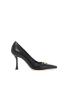 Jimmy Choo Ryker 90 Embellished Satin Pumps In Black